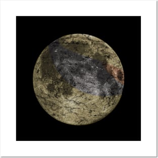 LUNC Moon Distressed Posters and Art